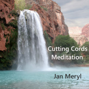 Spiritual Waterfall on cover of Cutting Cords Healing Meditation